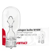 slomart AMiO Halogenske žarnice T15 W16W (12V, 16W, W2.1x9.5d) - 10 kos.