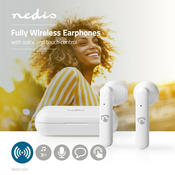 Brezžične slušalke NEDIS + mikrofon/ TWS/ BT/ 103 dB/ življenjska doba baterije 3 ure/ glasovno