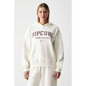 Rip Curl pulover s kapuco ženski bombažen VARSITY SPORTS