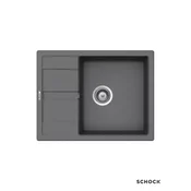 Schock Granitna ugradna sudopera Ronda D-100L, 65x50cm, Siva