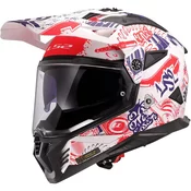 LS2 Mx702 Pioneer Ii Fantasy Matt White / Red / Blue