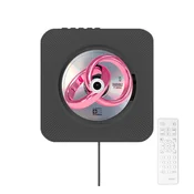 AVIZAR Stenski CD predvajalnik Cancale z daljinskim upravljalnikom Bluetooth 5.0 FM radio, Črna, (5000250521)