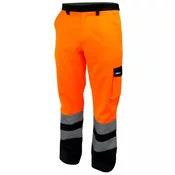 DEDRA Delovne hlače S, oranžne BH81SP2-S Farba: Oranžová, Veľkosť: S.