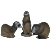 3Di Family Pack Mink, Muskrat and Prairie Dog