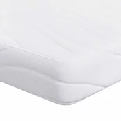Vidaxl Vzmetnica Bela 100 x 200 cm žakardna tkanina