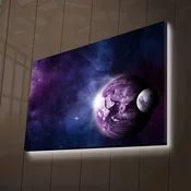 Opviq Slika na platnu sa LED osvetljenjem 45x70cm