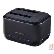 LC Power LC-DOCK-U3-III, External dock for 2x2.5/3.5 SATA HDD, USB3.0