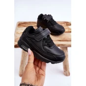 Boto Childrens Leather Platform Sports Shoes Black Lori