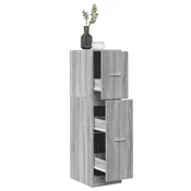 Ormaric za lijekove boja betona 30x41x118 cm konstruirano drvo