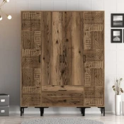 Hanah Home Kumsal PTP Walnut Garderober