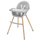 Baby Mix stolček za hranjenje Freya siv