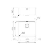 pomivalno korito Foster 2154 050 KE