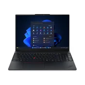 LENOVO ThinkPad E16 G3, Intel Core Ultra 5 225U, 16-palčni WUXGA zaslon, 16 GB RAM, 512 GB SSD, integrirana grafika (UMA), Windows 11 Pro, Graphite Black, 3-letna garancija.
