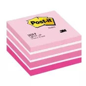 3M kocka Post-it 2028-P AQUA, bela/pink