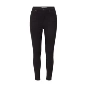 TOPSHOP Kavbojke JAMIE črn denim