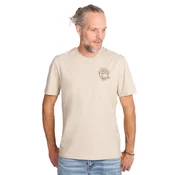 Life-Tree Majica Fairwear Organic Logo Basic Shirt Men Desert Dust Olive pesek