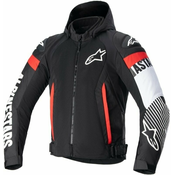 Alpinestars Zaca Air Jacket Black/White/Red Fluo 2XL Tekstilna jakna