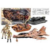 Vojaški set Vojaški tank Jet Vojaki Zvok Luči