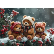 BlueBird - Puzzle Medvedki v snegu - 300 kosov
