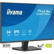 iiyama ProLite X2497HSU-B1 računalniški monitor 60,5 cm (23.8) 1920 x 1080 slikovnih pik Full HD LED Črna