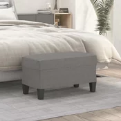 Vidaxl Klop temno siva 70x35x41 cm blago