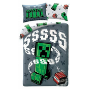 Minecraft: Creeper in TNT posteljnina - 140 x 200 cm