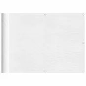 Vidaxl Balkonsko platno belo 75x700 cm 100 % poliestrski oxford