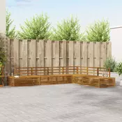 Set vanjskih sofa 6 Komad Prirodna Čvrsto drvo akacije