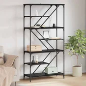 Polica Crni hrast 91 x 36 x 176 cm Konstruirano drvo