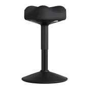 Songmics Stol višinsko nastavljiv 58-83 cm Črn