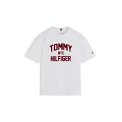 TOMMY HILFIGER Majica temno rdeča/off-bela