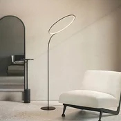 kdln LED-stojna svetilka Poise, črna, višina 196 cm, dimmer - Dnevna soba/jedilnica - Dizajn - Kovina