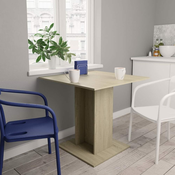Greatstore Jedilna miza sonoma hrast 80x80x75 cm iverna plošča