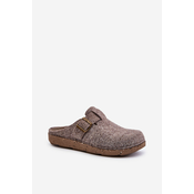 Mens Slippers With Buckle Preventive Slippers Inblu Beige