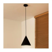 Duolla - Luster na sajli IRONLINE 1xG9/3W/230V precnik 25 cm crna