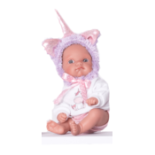 Antonio Juan 85105-2 Ljubicasti jednorog - realisticna beba lutka s punim vinilnim tijelom