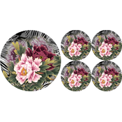 Bertoni Home Unisexs 1+4 Round Table Pads Set Ikebana