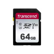 SDXC TRANSCEND 64GB 300S, 95/45MB/s, C10, UHS-I Speed Class 3 (U3), V30