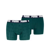 Mens Puma Mens Boxers (2-Pack), Green, Size L, Clothing