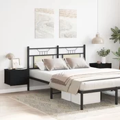 Nocni ormar 2 pcs Crni hrast 40 x 30 x 30 cm Konstruirano drvo