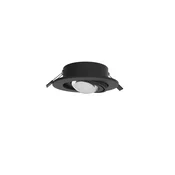 MEGATRON LED ugradbeni reflektor Planex Powerlens, 4,8 W, crni - Dnevni boravak/blagovaonica - crno - Metal