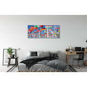 tulup.si Slika na akrilnem steklu Zastava 140x70 cm 4 obešalnika