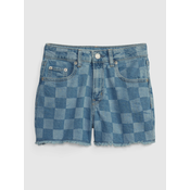 GAP Kids Denim Shorts High Rise Girlfriend Washwell - Girls