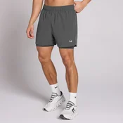 MP Mens 5 2-in-1 Training Shorts - Dark Grey - S