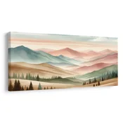 Slika tiha pastelna pokrajina - 80x40