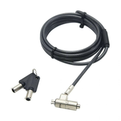 DICOTA sigurnosni kabel Nano Lock Ultra Slim s kljucem, utor 2,5x6 mm