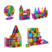 Magnetic Tiles Magnetni sestav za otroke set 88 kosov - Magnetic Tiles
