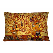 shumee Dekorativna blazina Elegance Print Golden Tree (Klimt) 40×60 cm - žamet, dvostranski potisk, zadrga, antialergeno polnilo, vrhunski izdelek