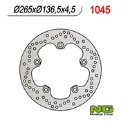 Zavorni disk NG ZADNJI BMW F 650GS 800/ K1200/ R1200 (265X136X4.5) (5X10MM)