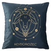 shumee Prevleka za vzglavnik 40x40 Zodiak Vaše zodiakalno znamenje Kozorog črna